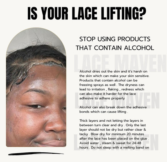 Why is my lace lifting ?