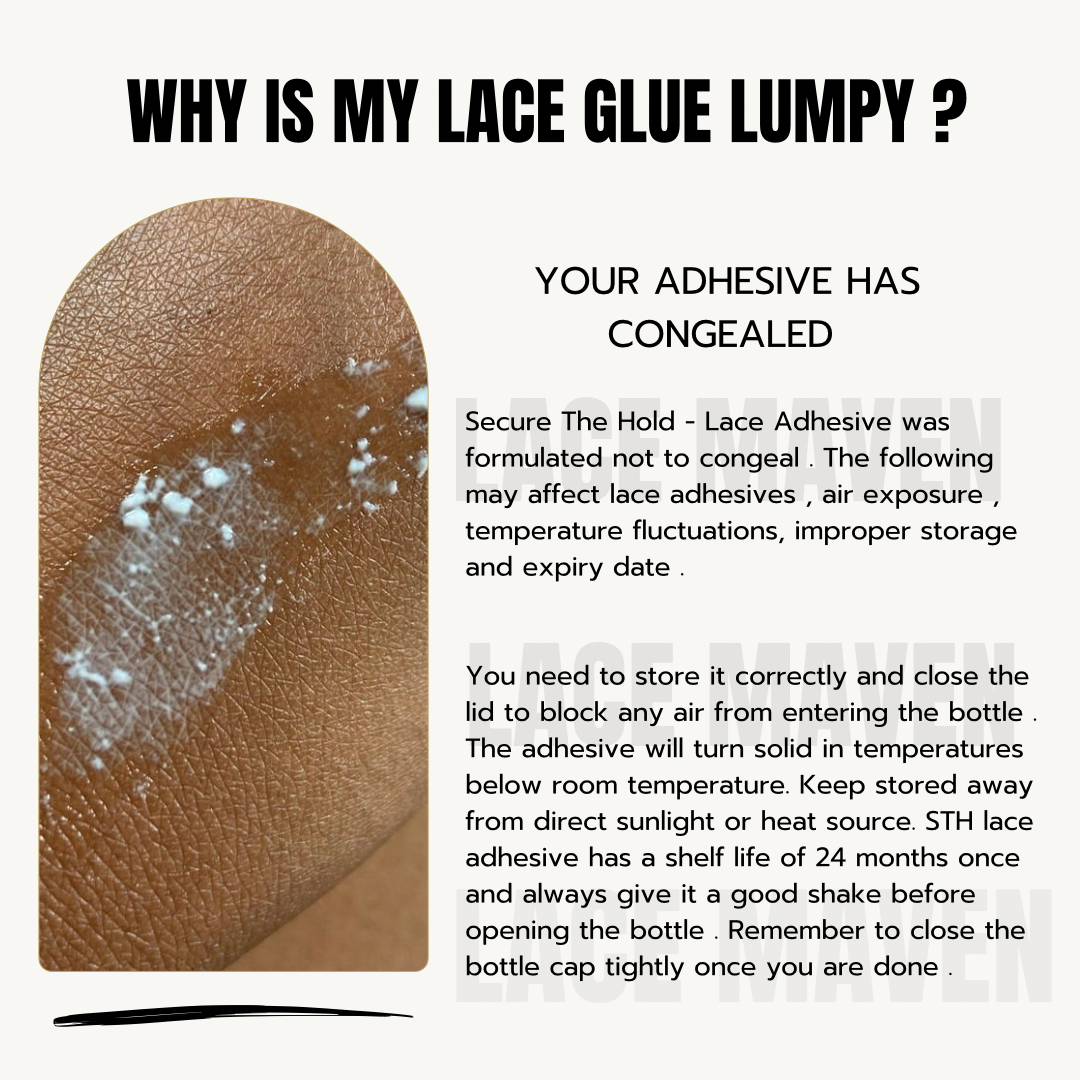 Why is my lace glue lumpy ?