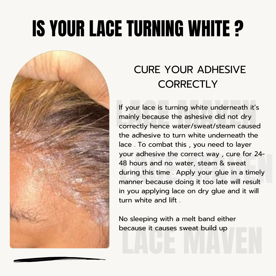 Why is my lace turning white ?