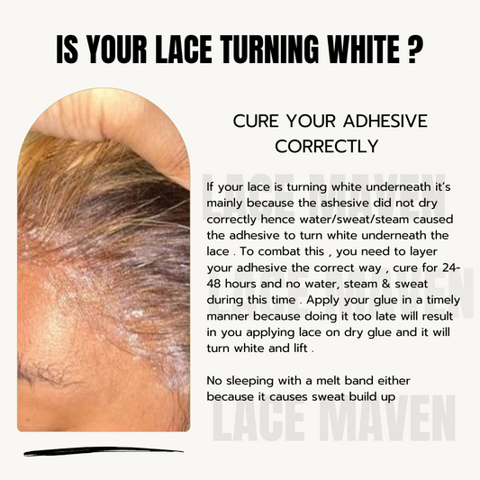 Why is my lace turning white ?