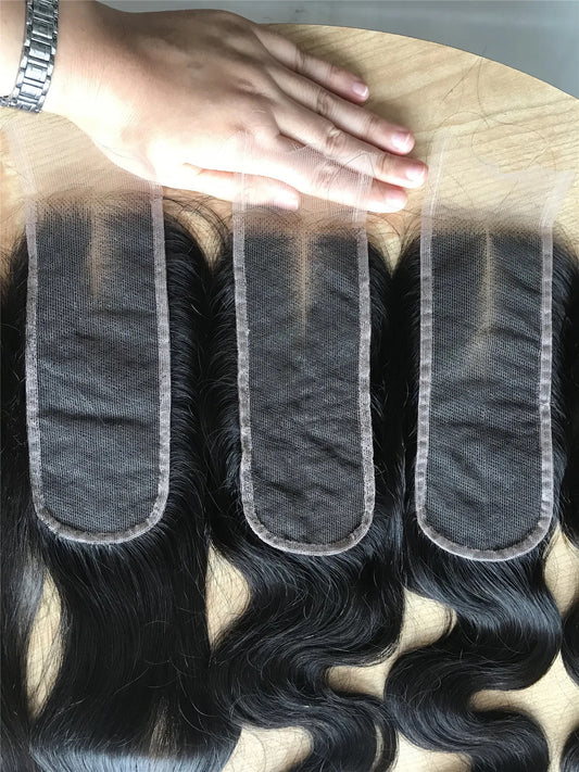 Natural Straight / Body Wave 2x6 HD Lace Closure